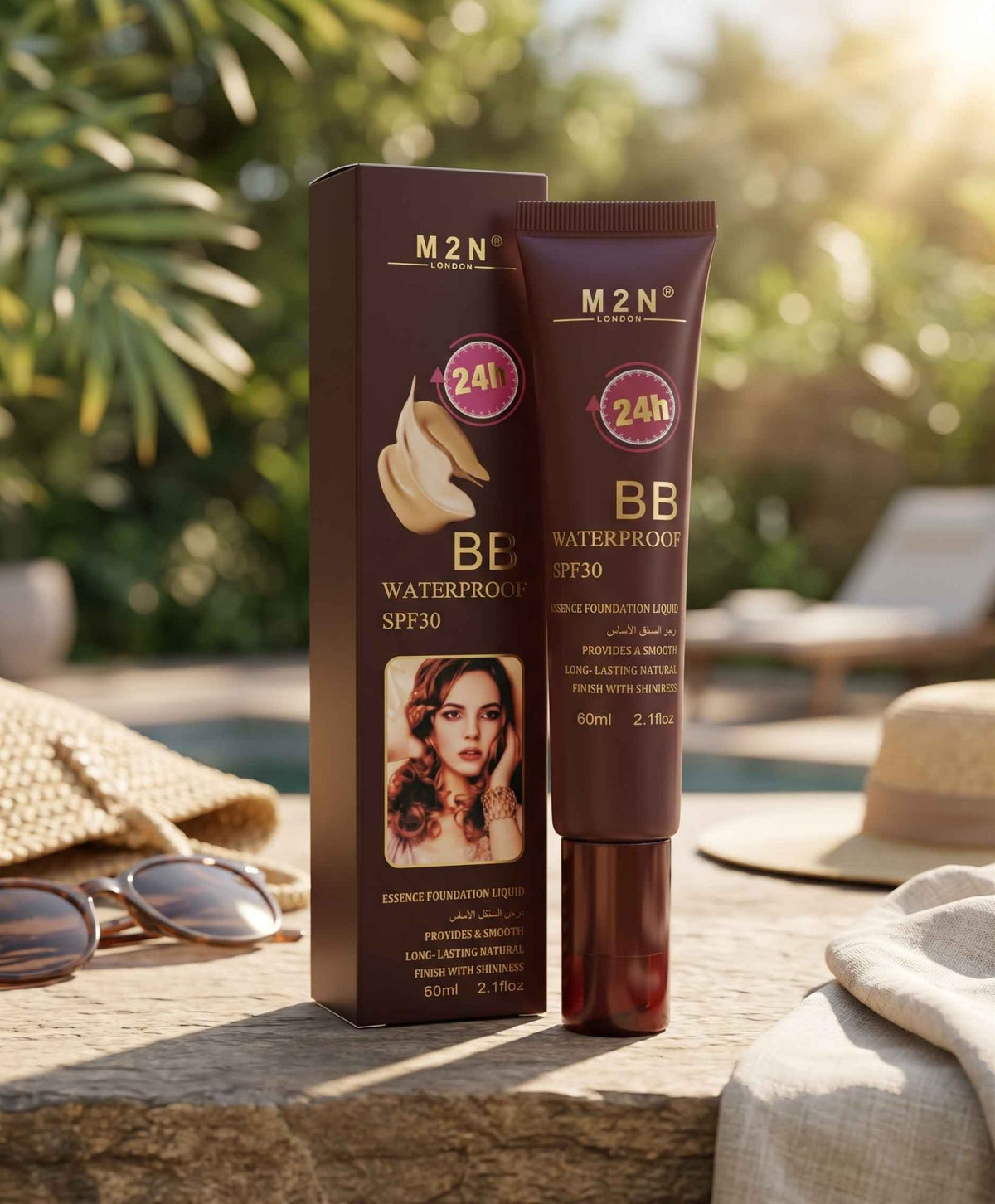 M2N London BB Waterproof Essence Foundation Liquid SPF30 - BeauNoor