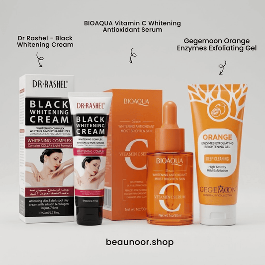 3-Step Skin Brightening & Whitening Combo Kit | BeauNoor - BeauNoor