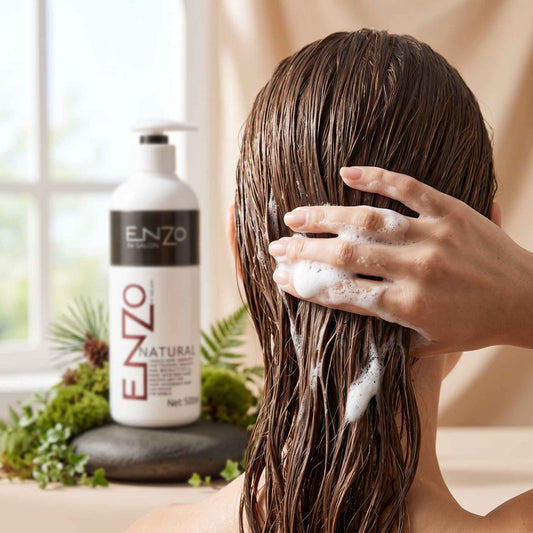 ENZO Natural Smooth Hair Fall Shampoo (500ml) | Sulfate-Free Keratin