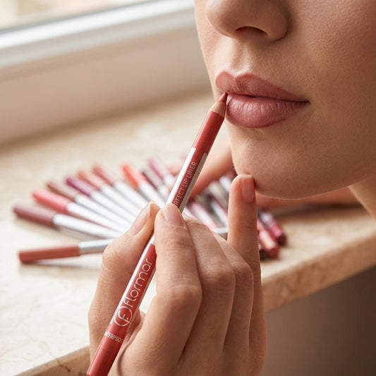 Flormar Waterproof Lip Liner Pencil Set - Nude & Brown Tones - BeauNoor