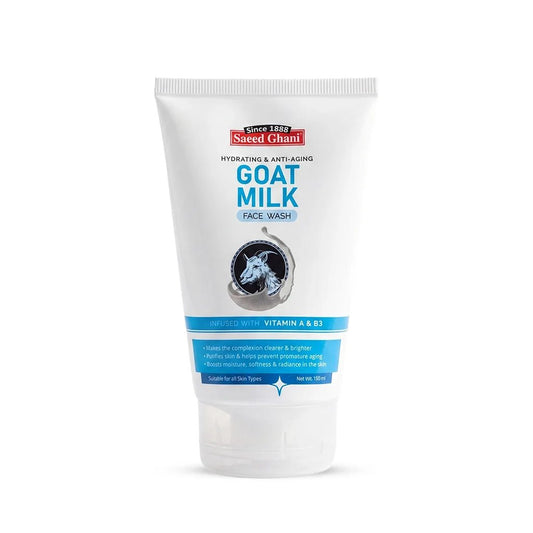 Saeed Ghani Goat Milk Face Wash - Hydrating & Anti-Aging 150ml - BeauNoor