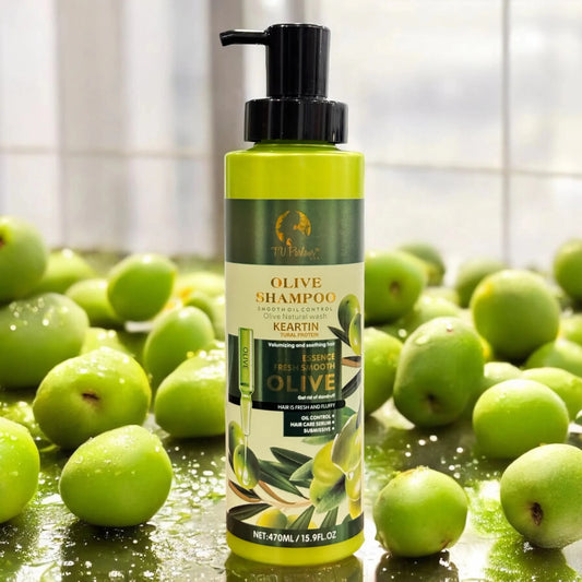 TV Parlour Olive Shampoo with Keratin - Oil & Dandruff Control - BeauNoor